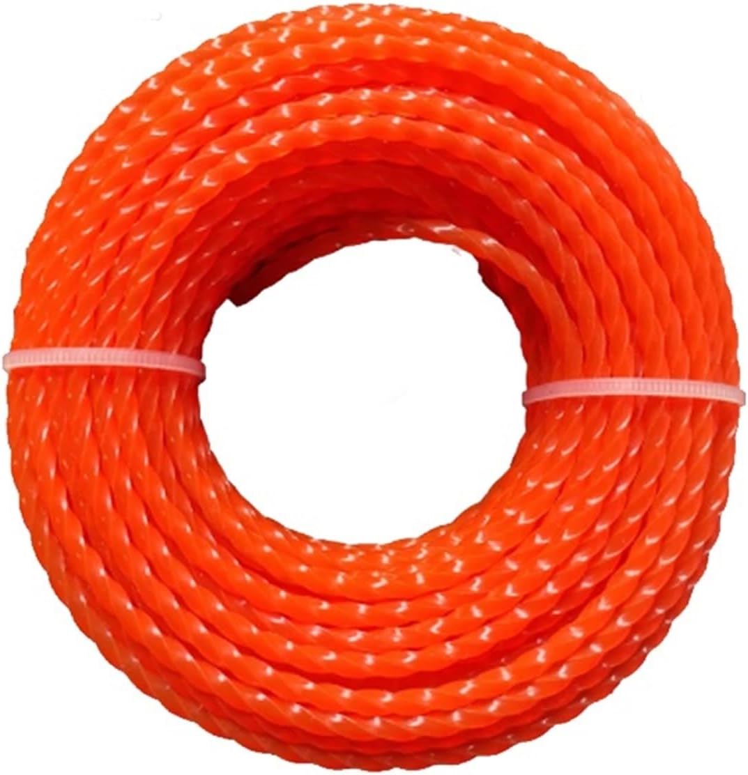 Corde de Débroussailleuse en Nylon Spirale 5m à 15m - 2.4mm à 4mm