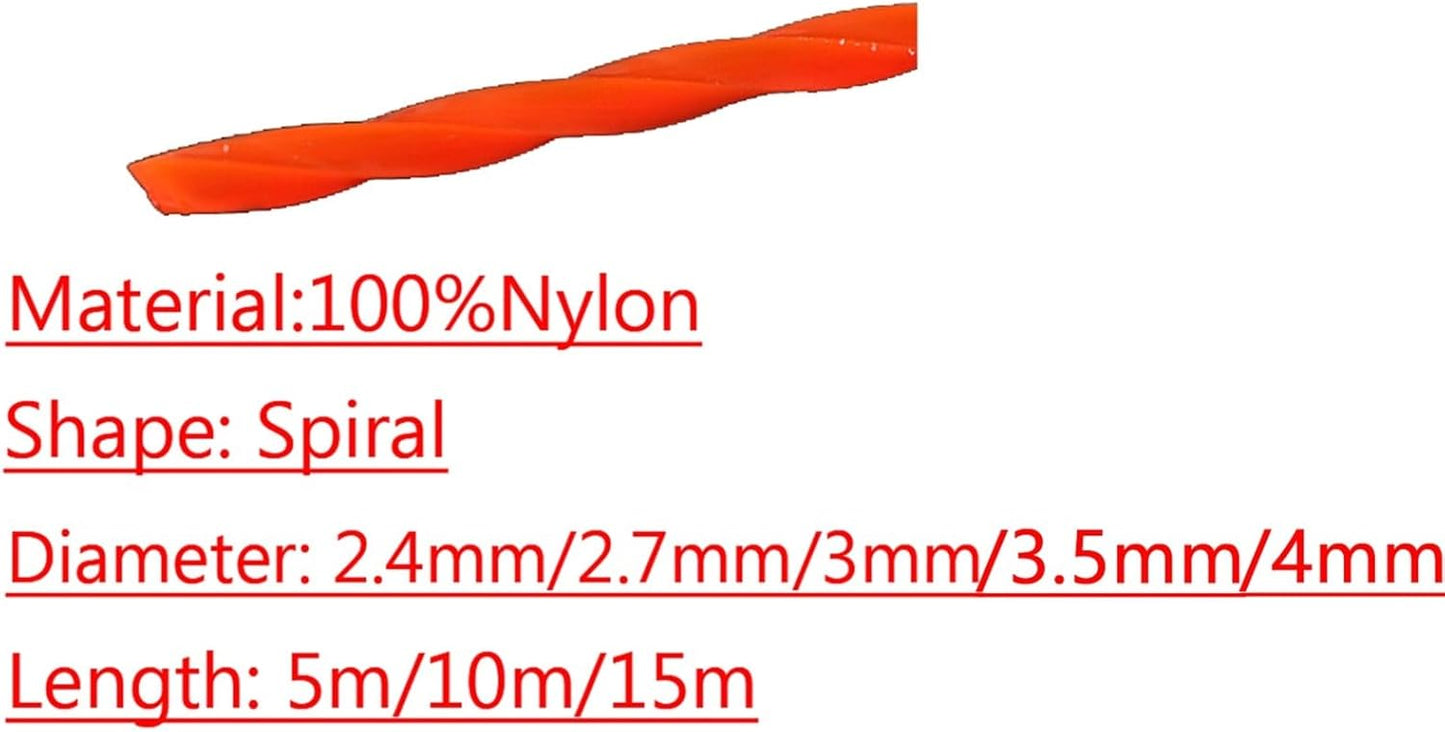 Corde de Débroussailleuse en Nylon Spirale 5m à 15m - 2.4mm à 4mm