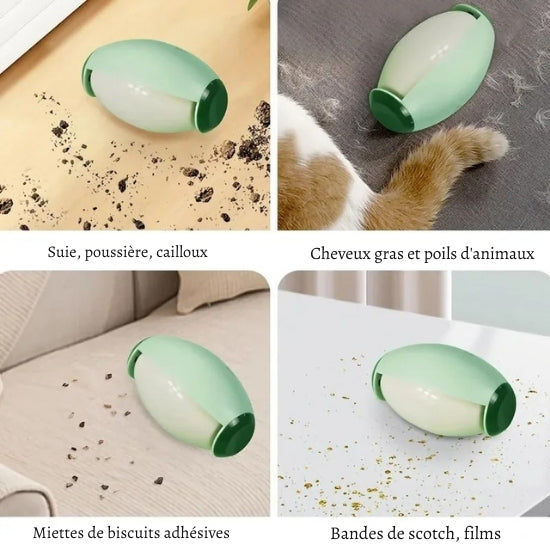 Rouleau à Peluches Lavable et Réutilisable - Pour Animaux et Maison