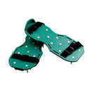Sandales Aérateur Pour Pelouse - 26 Pointes Acier Inoxydable 4.5cm - Ajustables - Prêtes à L'emploi - Vert - 13