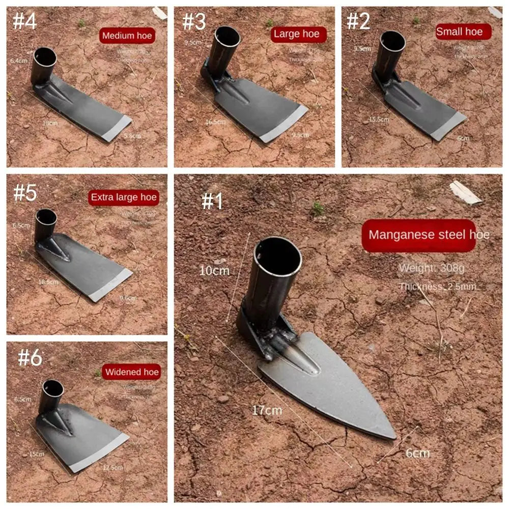 Pelle de jardin en acier durable épaissie - Outil de désherbage