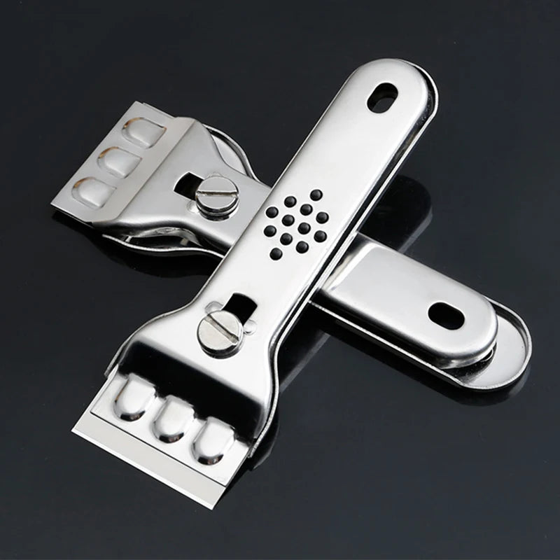 Grattoir en Acier inoxydable pour Nettoyage de carreaux et surfaces