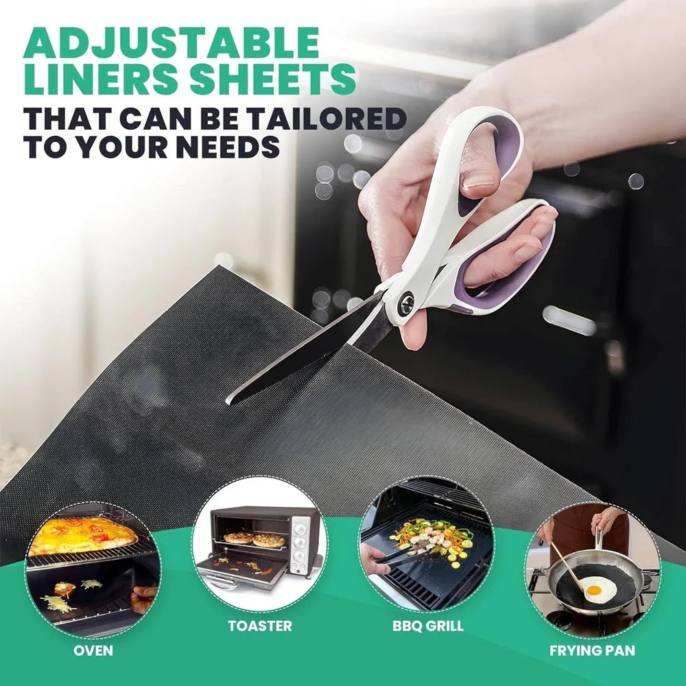 Revêtements de four réutilisables en téflon 33x40cm antiadhésifs