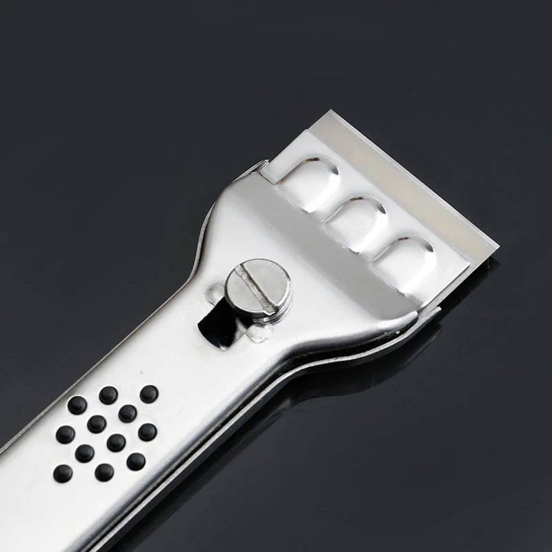 Grattoir en Acier inoxydable pour Nettoyage de carreaux et surfaces