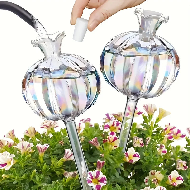 Ampoules en verre pour arrosage automatique de plantes d'intérieur