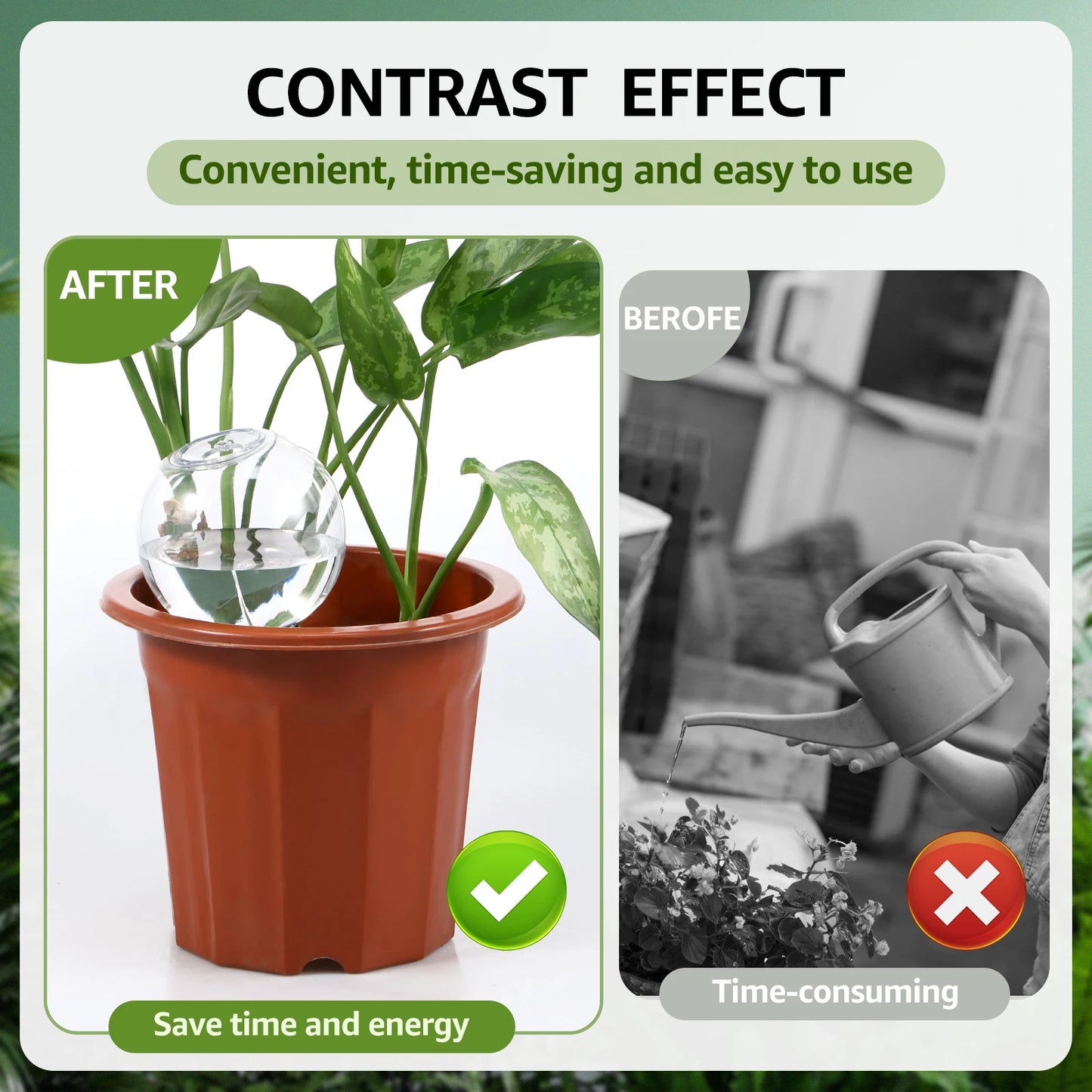 Système d'irrigation goutte-à-goutte automatique 500ML pour plantes