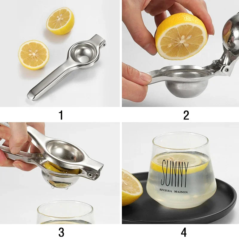 Presse-agrumes manuel en inox pour cuisine et citronniers