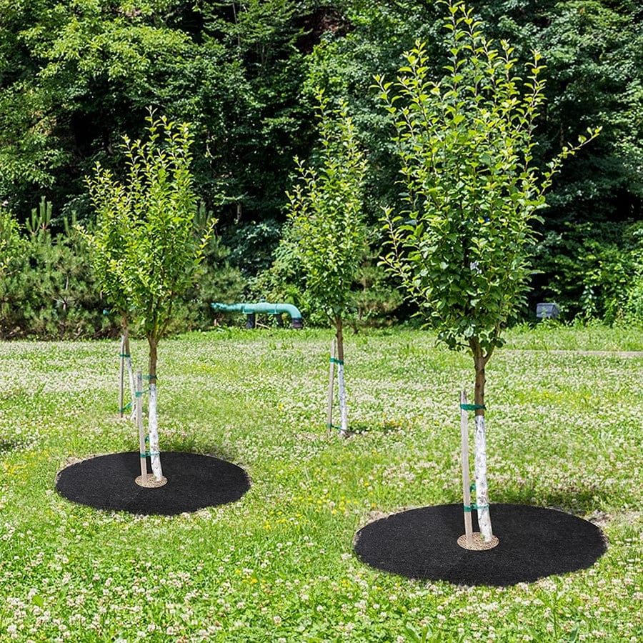 Anneaux de paillis d'arbre réutilisable - Lot de 20