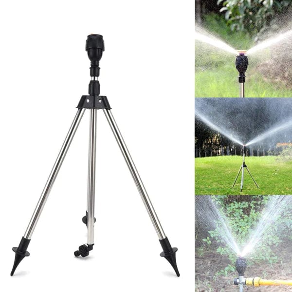 Arroseur de Pelouse Trépied Rotatif 360 Degrés