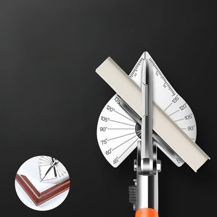 Ciseaux Précis à Onglets Réglables Multi-Angles pour Découpe