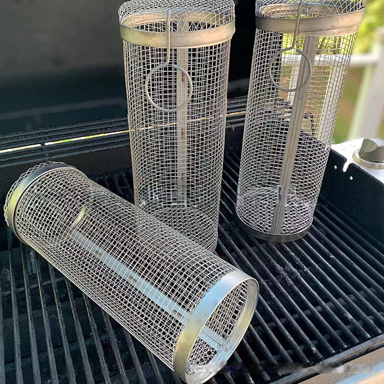 Panier de Barbecue en Cage en Acier Inoxydable