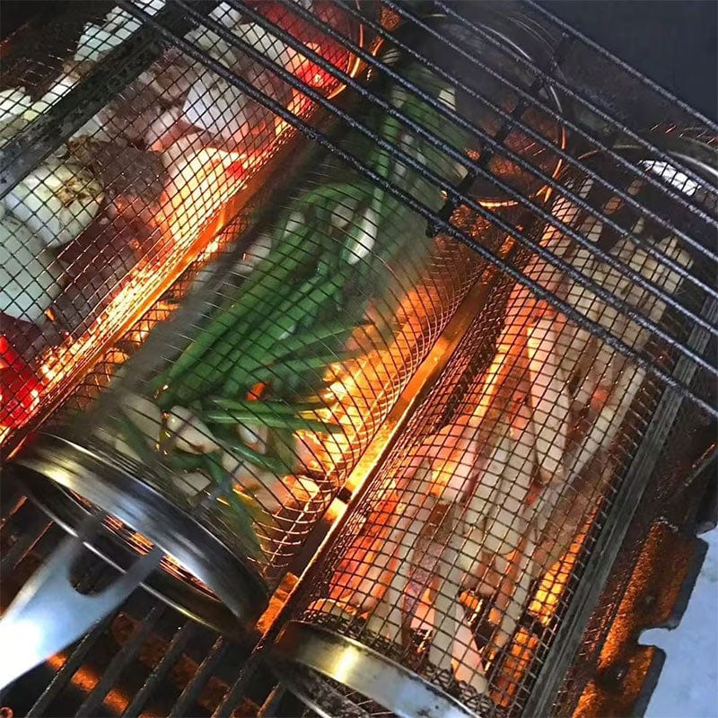 Panier de Barbecue en Cage en Acier Inoxydable
