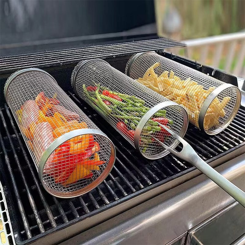 Panier de Barbecue en Cage en Acier Inoxydable