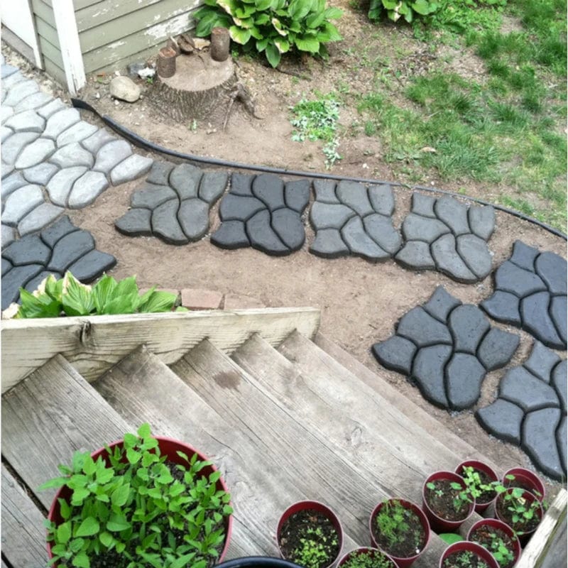 Moule à Pavé Haut de Gamme pour Aménagement de Chemins de Jardin - S (34x34x4 cm) - Plumzi