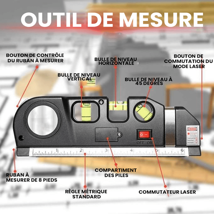 Laser multifonction pour mesures précises et rapides