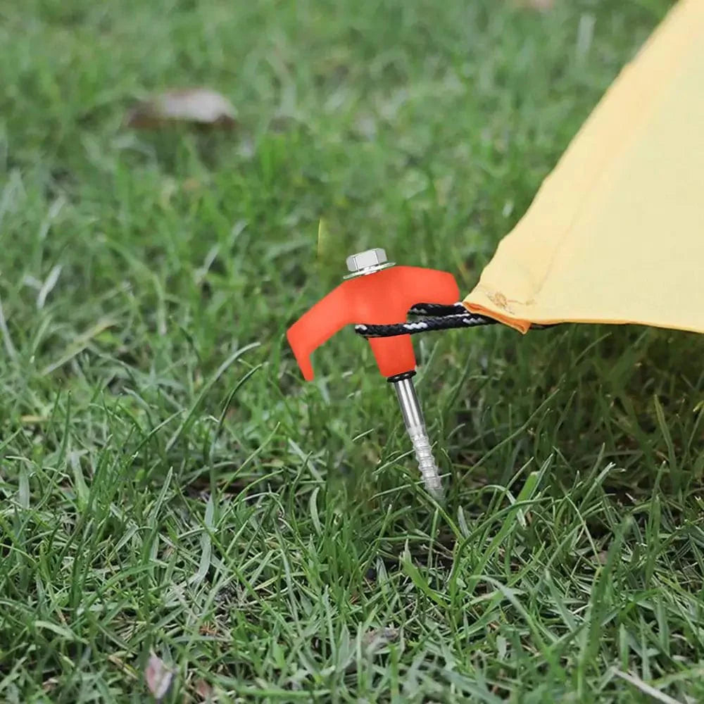Piquets de Tente Ultra-Résistants à Visser pour Sols Durs