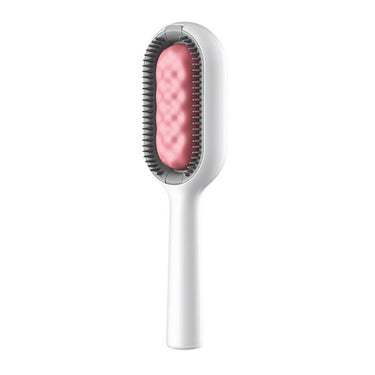 Brosse à poil pour animaux de compagnie avec réservoir d'eau - Rose - Plumzi