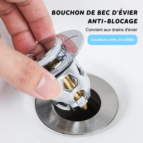 Bouchon Universel de Vidange pour Lavabo