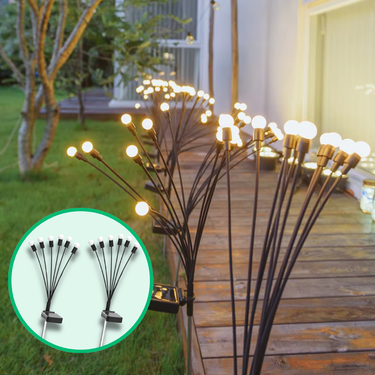Lampes LED Solaire Lucioles Écologiques - Promotion Exceptionnelle - 2 Lampes (17.45€/u) - Plumzi