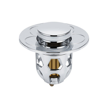 Bouchon Universel de Vidange pour Lavabo - Argent - Plumzi