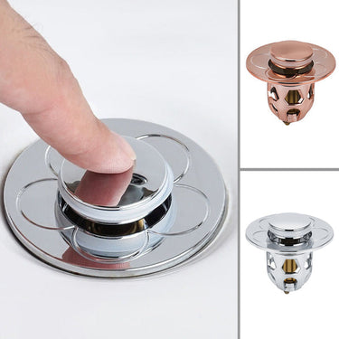 Bouchon Universel de Vidange pour Lavabo - Argent - Plumzi