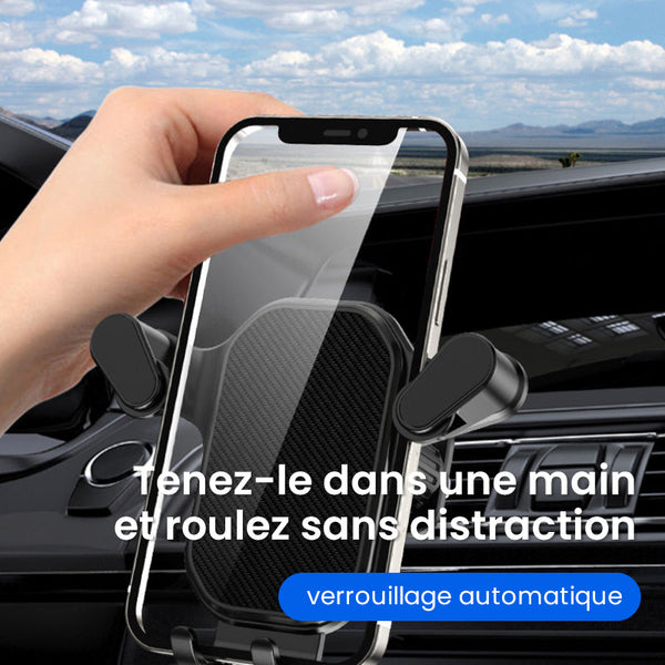 Support de téléphone pour voiture 360° Ajustable et Solide