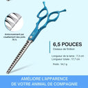 Kit de Ciseaux de Toilettage Professionnels pour Animaux – Acier Inoxydable de Haute Précision - Vert - Plumzi
