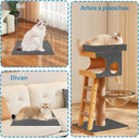 Mur Auto-Adhésif Anti-Rayures pour Canapé - Noir / 30x30CM - Plumzi
