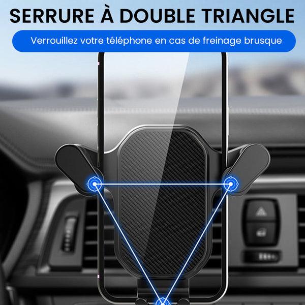 Support de téléphone pour voiture 360° Ajustable et Solide