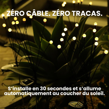 Lampes LED Solaire Lucioles Écologiques - Promotion Exceptionnelle - 2 Lampes (17.45€/u) - Plumzi