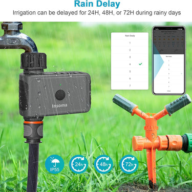 Minuteur d'arrosage WiFi pour jardin avec application vocale - Default Title - Plumzi