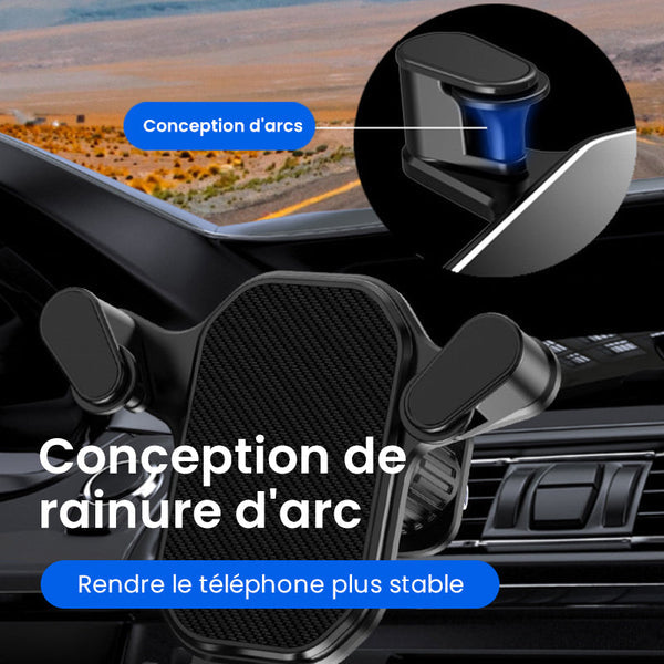 Support de téléphone pour voiture 360° Ajustable et Solide