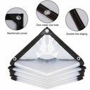 Couverture Ultra-Résistante Transparente pour Protection Maximale - 1 Couverture / S (2x4m) - Plumzi