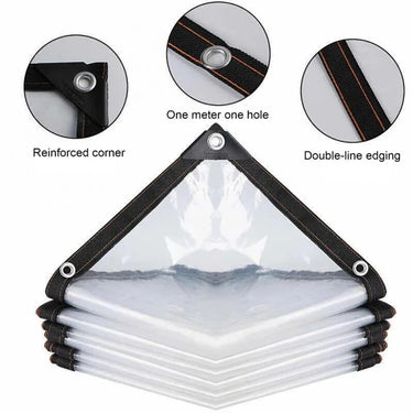 Couverture Ultra-Résistante Transparente pour Protection Maximale - 1 Couverture / S (2x4m) - Plumzi