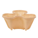 Pot en tour de fleur vertical empilable - Lot de 3 - Jaune - Plumzi