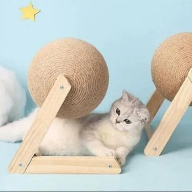 Boule Griffoir Pour Chat - Forme en L / S - Plumzi