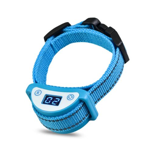 Collier anti-miaulement pour chat - Bleu - Plumzi