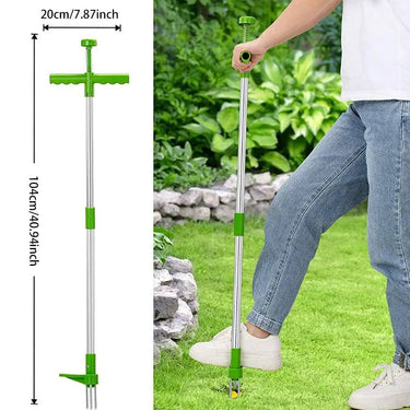Extracteur de racines d'herbe de jardin portable à long manche en Alluminium - Default Title - Plumzi