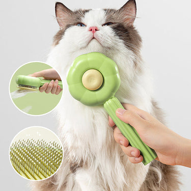 Brosse nettoyante pour poils d'animaux - Vert - Plumzi