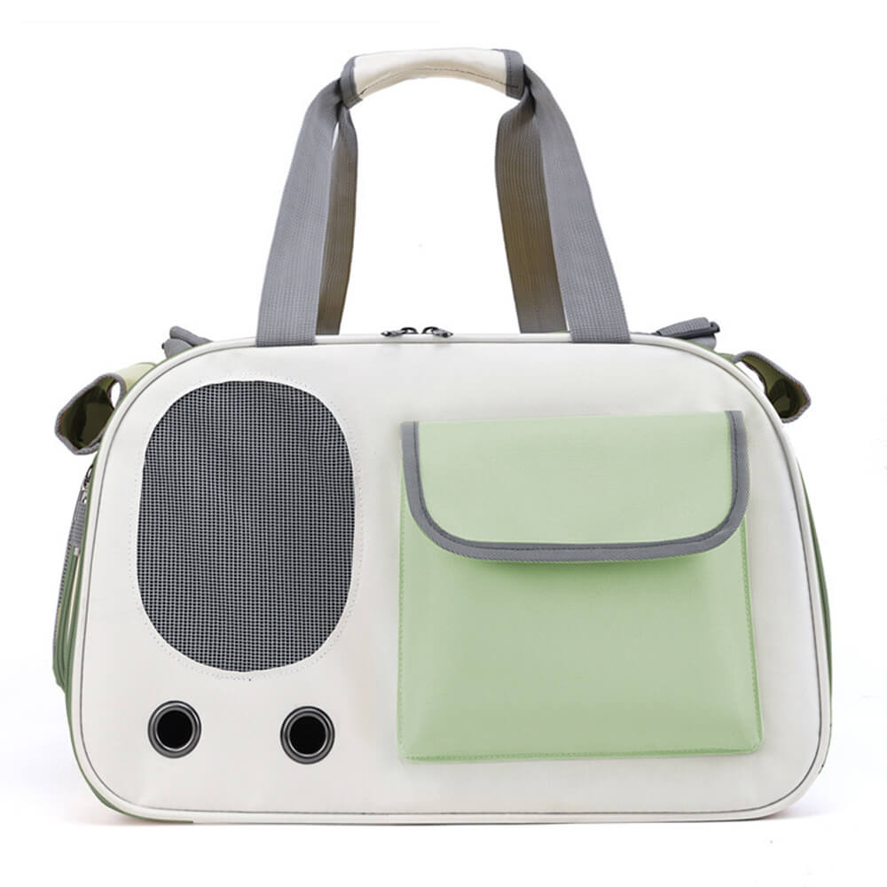 Sac de Transport pour Chat avec Poignée Confortable et Poche Latérale