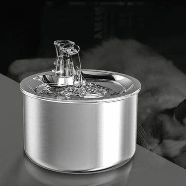 Fontaine à eau pour chat et chien avec capteur de mouvement - Avec capteur + 1 filtre - Plumzi