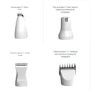 Kit de toilettage 4 en 1 pour chien - Tondeuse à poils - Vert - Blanc - Blanc - Plumzi