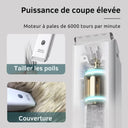 Clipper pour Chien Sans Fil - Outil de Toilettage Silencieux et Puissant - Blanc - Plumzi