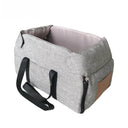 Lit de Voiture pour Chats et Chiens avec Siège Détachable et Antidérapant - Gris / Moyen - Plumzi