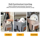 Lit de Voiture pour Chats et Chiens avec Siège Détachable et Antidérapant - Gris / Moyen - Plumzi