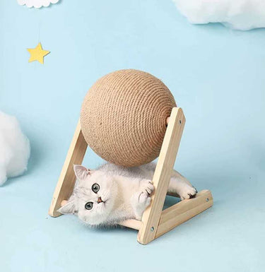 Boule Griffoir Pour Chat - Forme en V / S - Plumzi