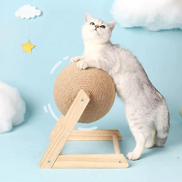 Boule Griffoir Pour Chat - Forme en V / S - Plumzi