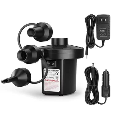Pompe Électrique Gonfleur/Dégonfleur 240V/50W, avec 3 Embouts Puissants pour Matelas Pneumatiques, Pataugeoires et Anneaux de Natation