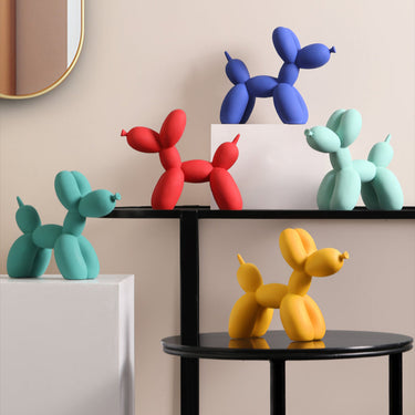 Figurines déco chien ballon sculpture moderne pour maison ou bureau