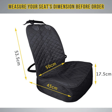 Housses de Siège Auto Avant pour Chien 100% Imperméables - SUV & Camions - Gris / 106x50cm - Plumzi